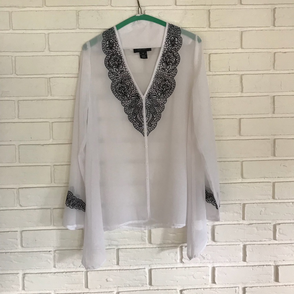 NWOT Karen Kane Sheer Top